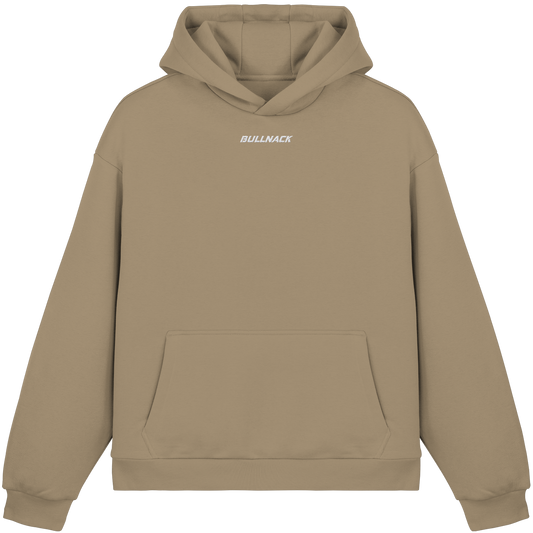 BULLNACK GANG Fluffy Hoodie Beige - Fluffy Boxcut Hoodie