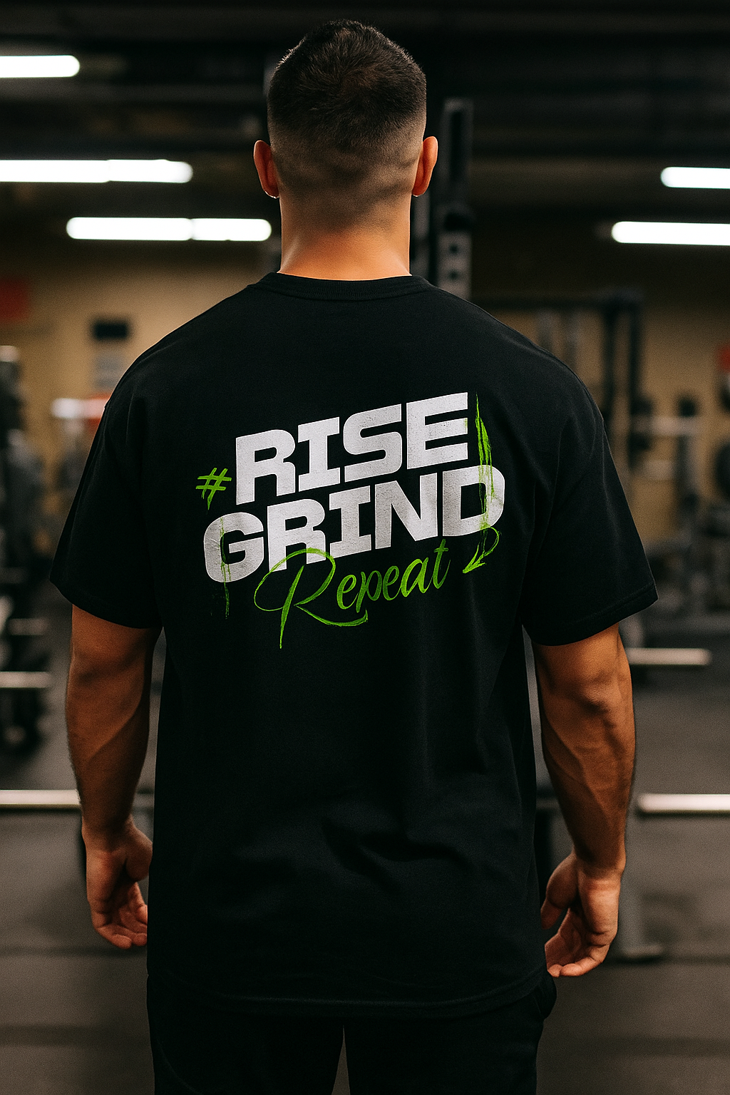 BULLNACK Oversized Shirt - Rise Grind Repeat