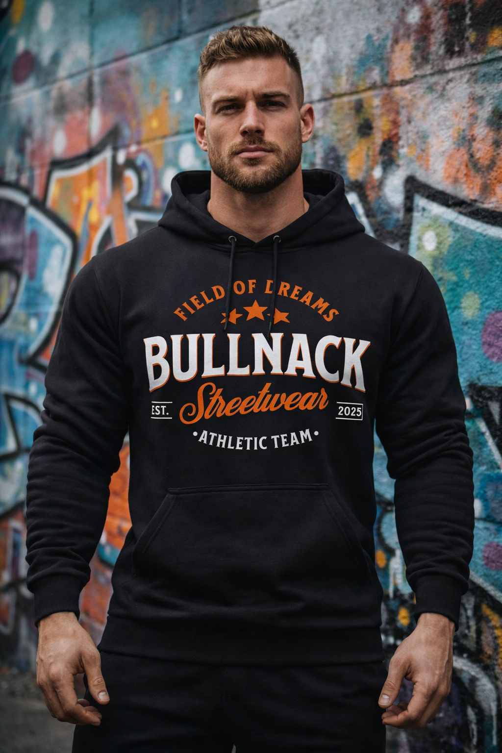 BULLNACK Regular Hoodie - Field of Dreams