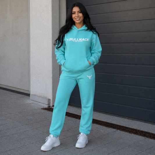 BULLNACK GANG Fluffy Sweatpants  Beryl Blue