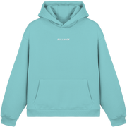 BULLNACK GANG Fluffy Oversize Hoodie Beryl Blue