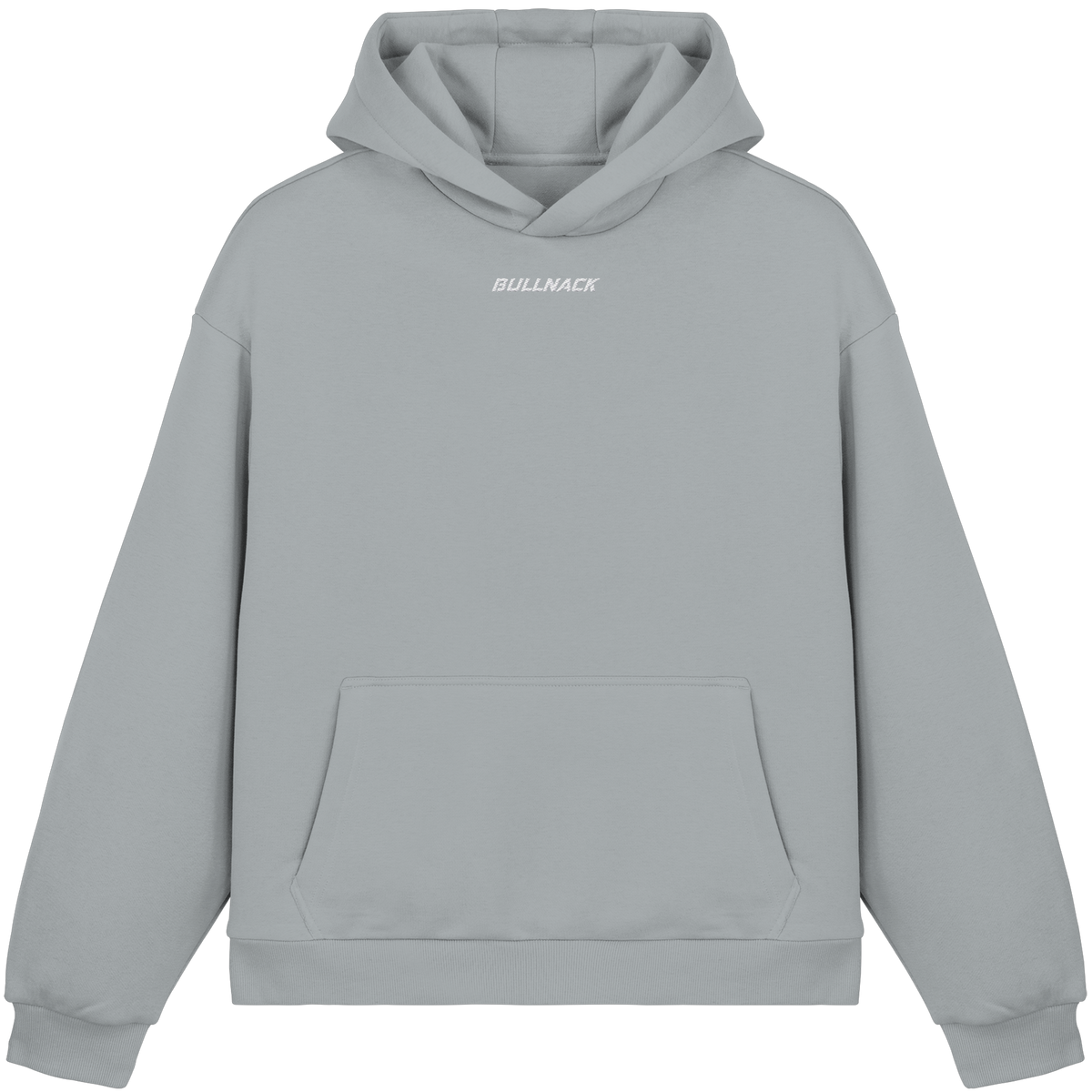 BULLNACK GANG Fluffy Oversize Hoodie Light Asphalt