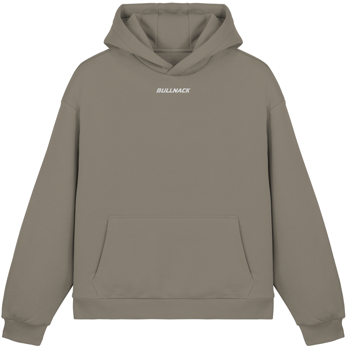 BULLNACK GANG Fluffy Hoodie Pale Olive - Fluffy Boxcut Hoodie