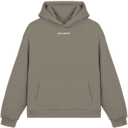 BULLNACK GANG Fluffy Oversize Hoodie Pale Olive