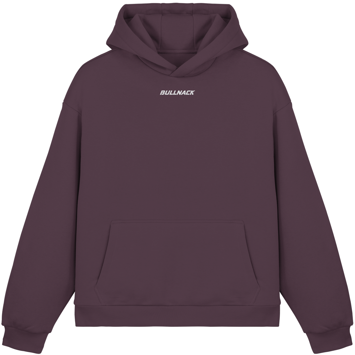 BULLNACK GANG Fluffy Oversize Hoodie Plum Purple