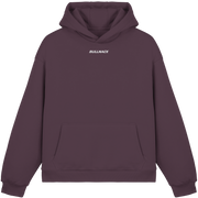 BULLNACK GANG Fluffy Oversize Hoodie Plum Purple