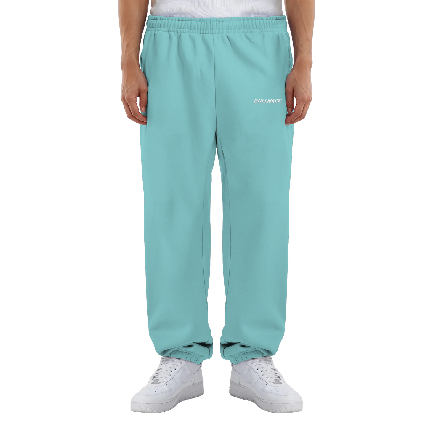 BULLNACK GANG Fluffy Sweatpants  Beryl Blue