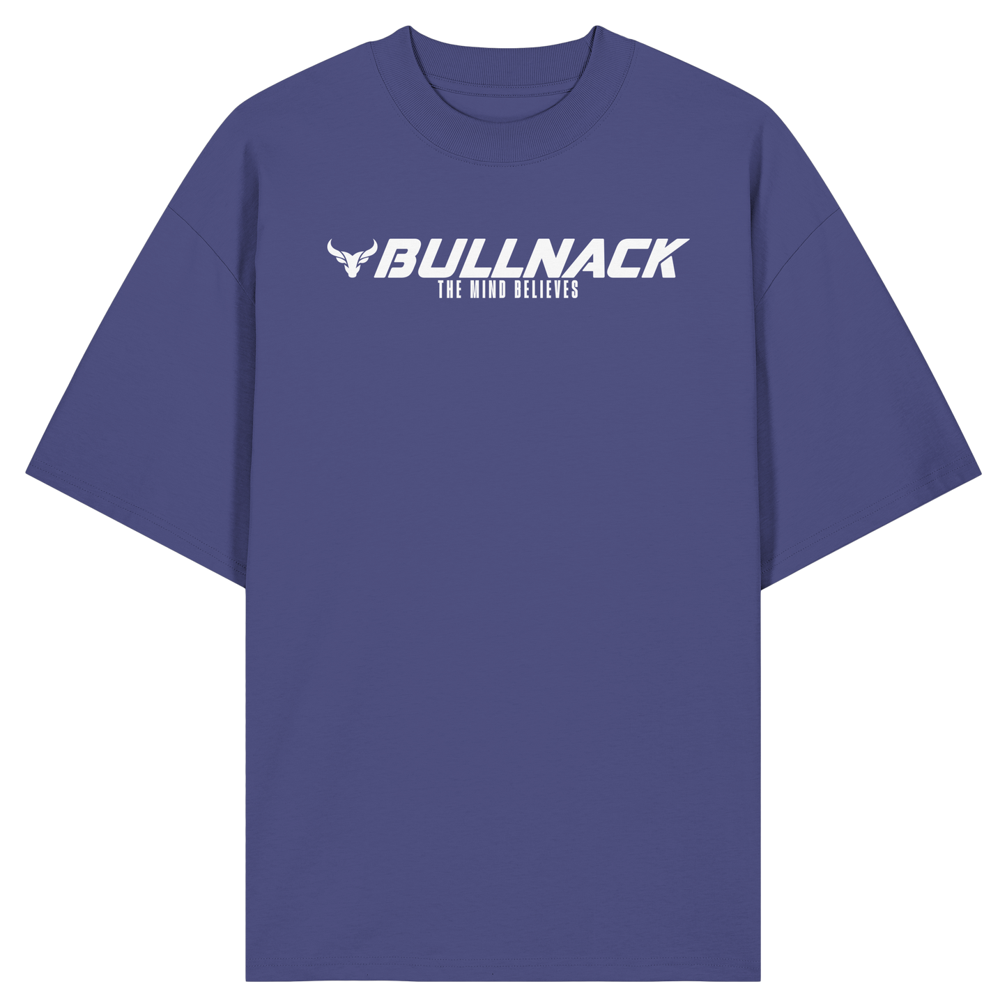 BULLNACK Oversized Shirt - The Mind Believes in dusk - Organic Oversize Shirt