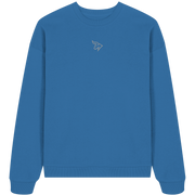 BULLNACK Oversized Sweater - Icon gestickt mindful blue