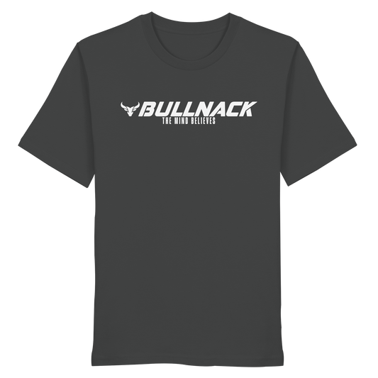 BULLNACK Regular Shirt - The Mind Believes - anthracite - Organic Shirt