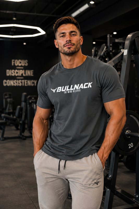 BULLNACK Regular Shirt - The Mind Believes - anthracite