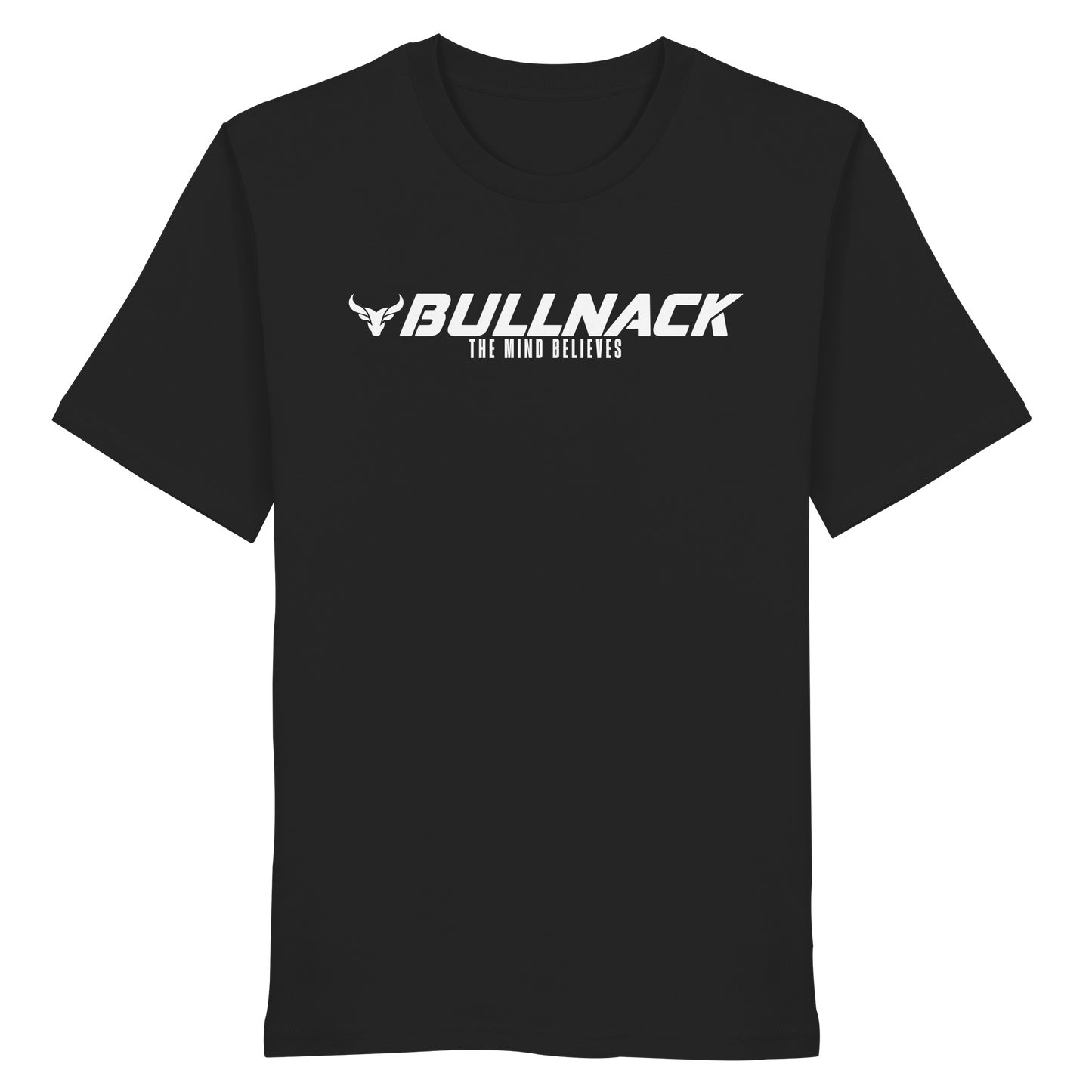 BULLNACK Regular Shirt - The Mind Believes - black - Organic Shirt