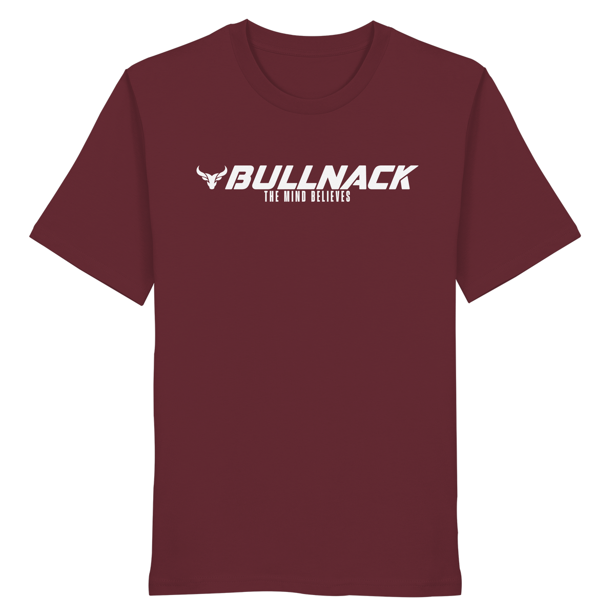 BULLNACK Regular Shirt - The Mind Believes - burgundy