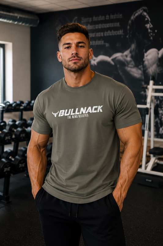 BULLNACK Regular Shirt - The Mind Believes - khaki