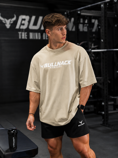 BULLNACK Oversized Shirt - The Mind Believes in stone - Organic Oversize Shirt