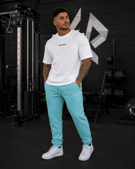 BULLNACK GANG Fluffy Sweatpants  Beryl Blue