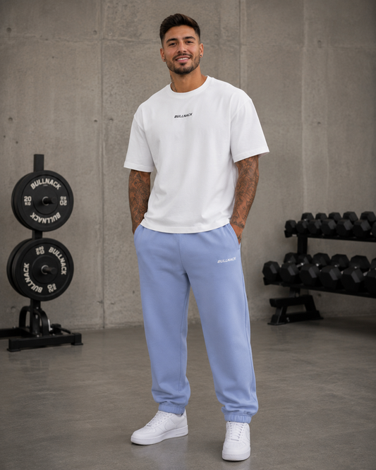 BULLNACK GANG Fluffy Sweatpants Powder Blue - Fluffy Sweatpants